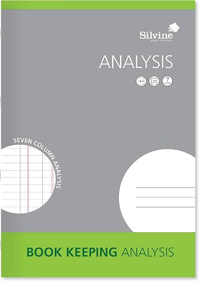 Silvine A4 Book Keeping Analysis 32 Pages 7 Columns Ref SJA4A