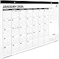 Desk Calendar 2024-2025: Large 17" x 12" Desktop Monthly Planner with Holidays, To-Do List & Notes | Perfect for Teachers, Students, Professionals, and Home Office (January 2024 - May 2025)