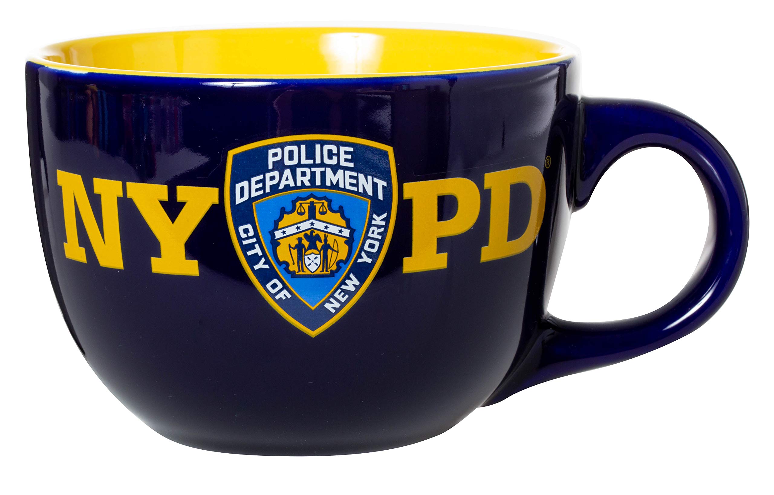 Artisan Owl Officially Licensed Police Department of New York NYPD Jumbo Extra Large 22oz Ceramic Latte Mug/Soup Mug
