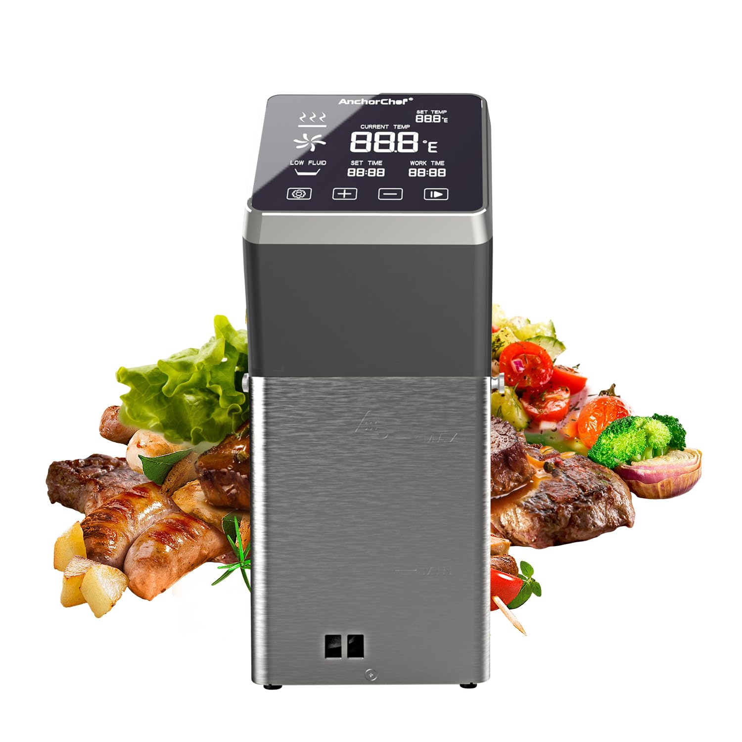 Photo 1 of AnchorChef Immersion Circulator, Commercial Restaurant Sous Vide Machine?Large capacity sous vide, Fast-Heating?Sous vide cooker 1400W?With large Touchscreen Accurate Temperature Timer (120V)