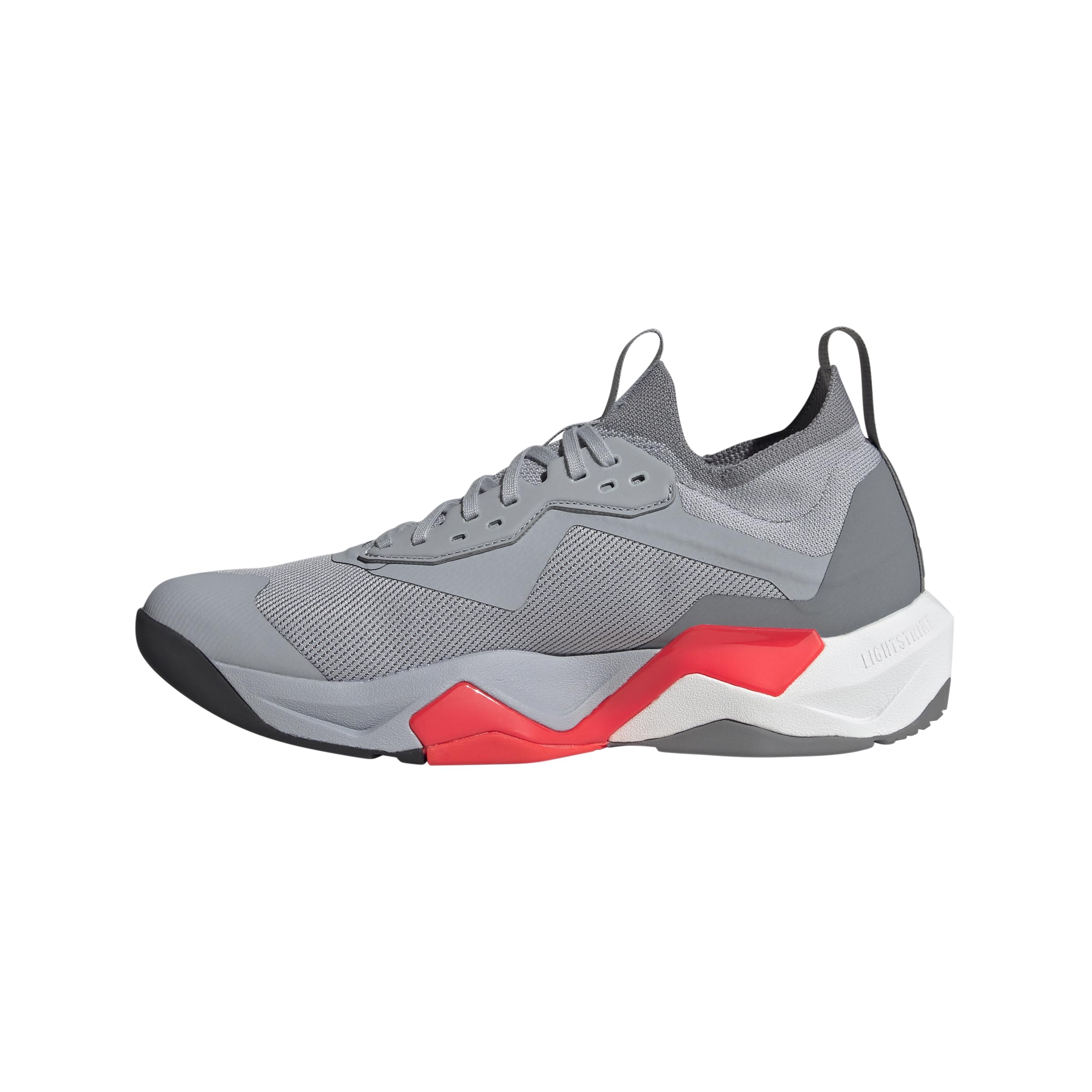 adidas Men’s Rapidmove Advance 2 Training Sneaker, Halo Silver/Black/Lucid Red, 9