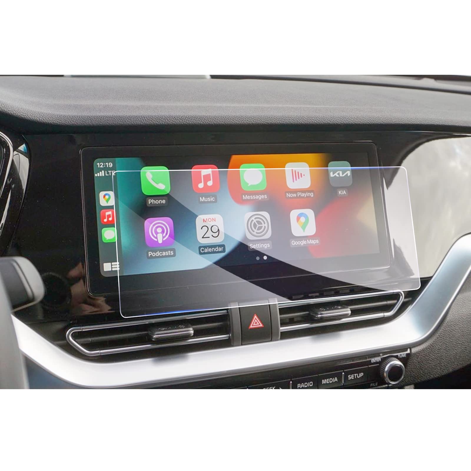 GAFAT Compatible with 2020 2021 Kia Niro EV PHEV e-Niro Hybrid 10.25 Inch Navigation Screen Protector, Shockproof, 9H Scratch-Resistant