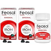 Feosol Original Iron Supplement Tablets, Non-heme, 65mg Iron per Pill, 1 Per Day, 8 Month Supply, for Energy and Immune System Support (120 ct Pack of 2)