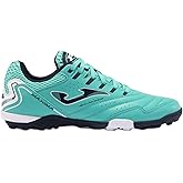 Joma Soccer Boots Turf, 6.5-12 US - Professional Cleats - Microfiber Upper, Chrome Sole, Heel Reinforcement - Máxima Turquoise