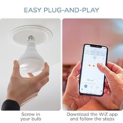 WiZ 65W BR30 Color LED Smart Bulb - Pack of 2