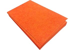 Jtnohx Felt for Crafts, 16 Pcs Felt Fabric, 7"×11.3" Stiff Felt Sheets, Craft Felt Square for Sewing (Orange)