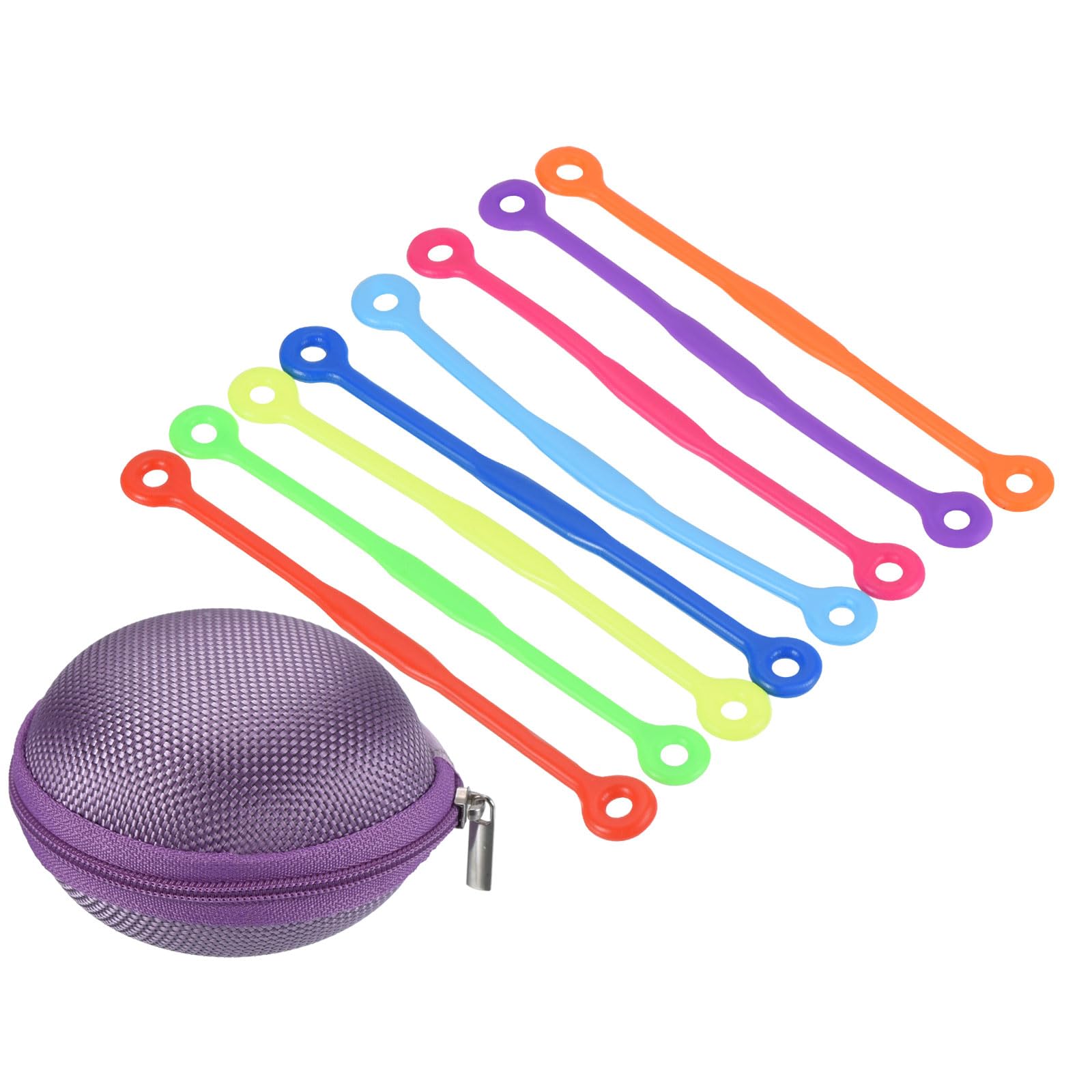 PATIKIL Tennis Vibration Dampener in Purple Gift Case, 8 Pack Shock Absorber for Your Tennis Racket and Strings, Yellow, Red, Blue, Pink, Orange, Green, Light Blue, Purple