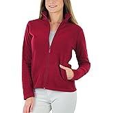 ToBeInStyle Women's Zip Up High Collar Polar Fleece Jacket