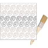 Trendzeen Quilting Pantograph Pattern Paper Roll - Easy Ripples Design For Longarm Quilting Machines, 11" X 144"