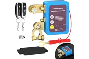 Remote Control of Car Devices for Anti-Theft Safety, Upgrade Remote Control Battery Disconnect Switch, 12V, 240A, Smart Kill 