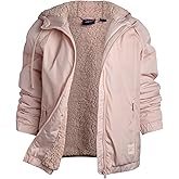 Reebok Womens Windbreaker Jacket - Water and Wind Resistant Midweight Cozy Sherpa Fleece Insulated Softshell Jacket for Women