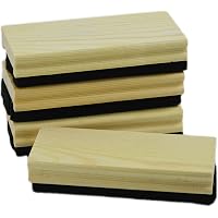 HXDISWSM 4 Pack Chalkboard Erasers - Premium Wool Felt Dustless Blackboard Cleaners With Wood Handle - View #7