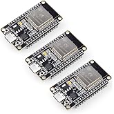 ELEGOO 3PCS ESP-32 Development Board USB-C, 2.4GHz Dual Mode WiFi+Bluetooth 4.2 Dual Core Microcontroller Support AP/STA/AP+S