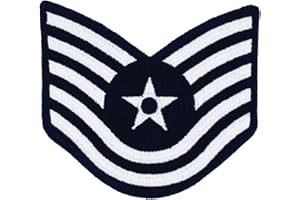 CUSTOM AIR FORCE DRESS CHEVRON PAIR, LARGE OR SMALL, BLUE, TRIANGULAR, SEW-ON, MILITARY INSIGNIA