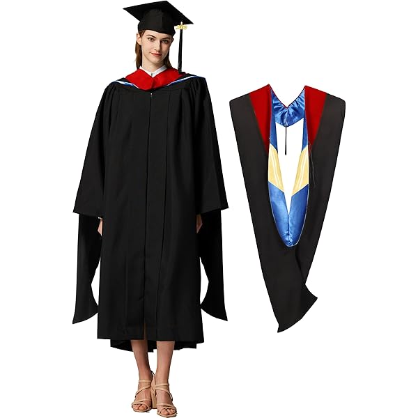 OSBO GradSeason Matte Graduation Gown Cap Tassel Set 2025 For High School And Bachelor, Royal, 39