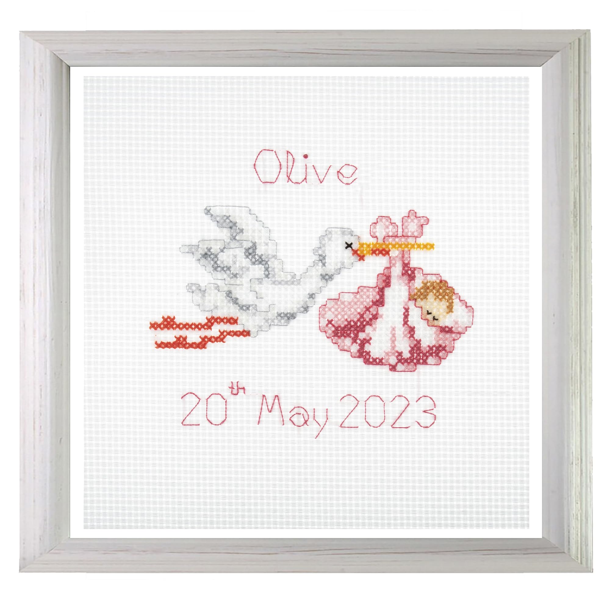 Trimits Mini Counted Cross Stitch Kits, 13 x 13cm (5 x 5in), New Baby