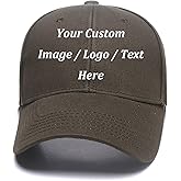 Custom Baseball Hat,Snapback.Design Your Own Adjustable Metal Strap Dad Cap Visors