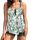 Women's Tankini Swimsuit Tummy Control 2 Piece