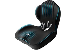 Lizjarol Extra Large Seat Cushion - Memory Foam Cushion for Office Chair, Car Seat, Airplane - Sciatica & Hip & Coccyx Pain R