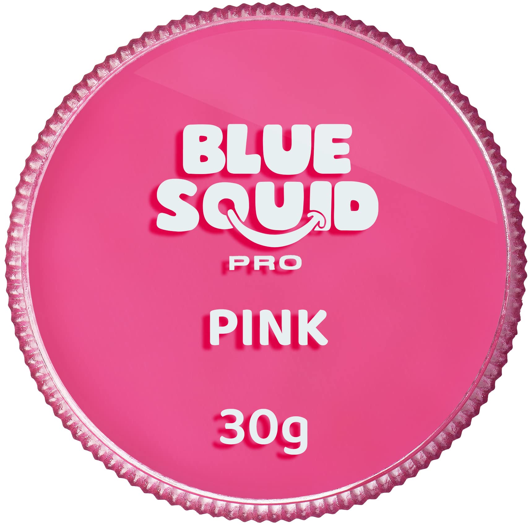 Blue Squid PRO Face Paint - Professional Water Based Single Cake Facepaint & Body Paints - SFX Makeup, Kids Adults Painting for Costume, Halloween Face Paints for Children - Classic Pink 30g / 1oz