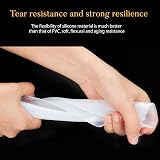BENECREAT 2Pcs White Silicone Rubber Sheet 250x250x1mm High Temp Gasket Board view 4