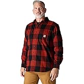 Carhartt Men’s Loose Fit Heavyweight Flannel Long-Sleeve Plaid Shirt