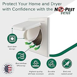 NO-PEST VENT, Exclusive Dual Door Dryer Vent Cover