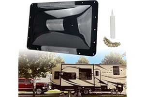 GEATaaT RV Skylight Outer Dome,18"x26" OD Universal Skylight Fits All Standard 14" x 22" Skylight Openings Replacement Travel Trailer RV Camper Truck (Smoke)