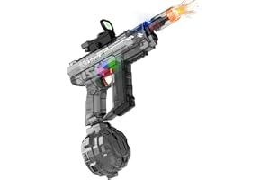 LAWDIEY Electric Water Guns for Adults & Kids,Realistic Automatic Water Gun with 26-32 FT Long Range,800ml Large Water Tank,Splash-Resistant Design,Summer Outdoor Pool Beach Toy for Backyard Games(Black)