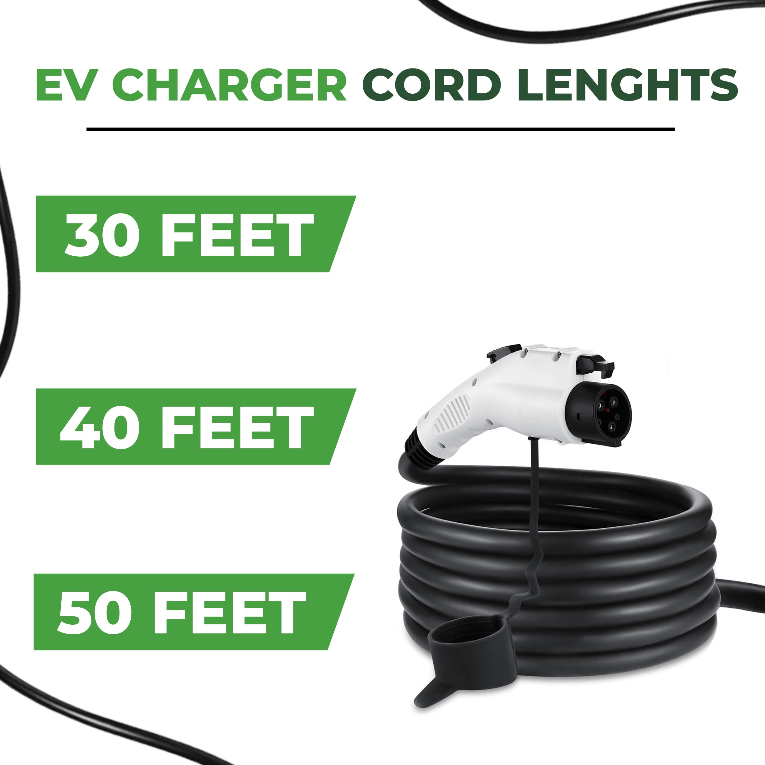 Level 2 Electric Vehicle (EV) Charger Amperage Adjustable