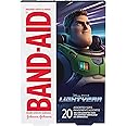 Band-Aid Brand Adhesive Bandages for Minor Cuts & Scrapes, Wound Care Featuring Disney/Pixar Lightyear Characters for Kids and Toddlers, Assorted Sizes 20 ct