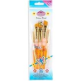 Royal and Langnickel BK605 Big Kid's Choice Brushes, 5-Piece, Short Handle