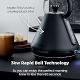 Tower Sera Pyramid Kettle 1.7L 3KW Smoked Black Trim T10079BLK view 3