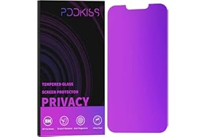 PDDKISS Compatible for iPhone 12 Pro Max Privacy Screen Protector 6.7 Inch, Purple Gradient Colorful Anti Spy Anti Blue Light HD Screen Protector Tempered Glass Easy Installation