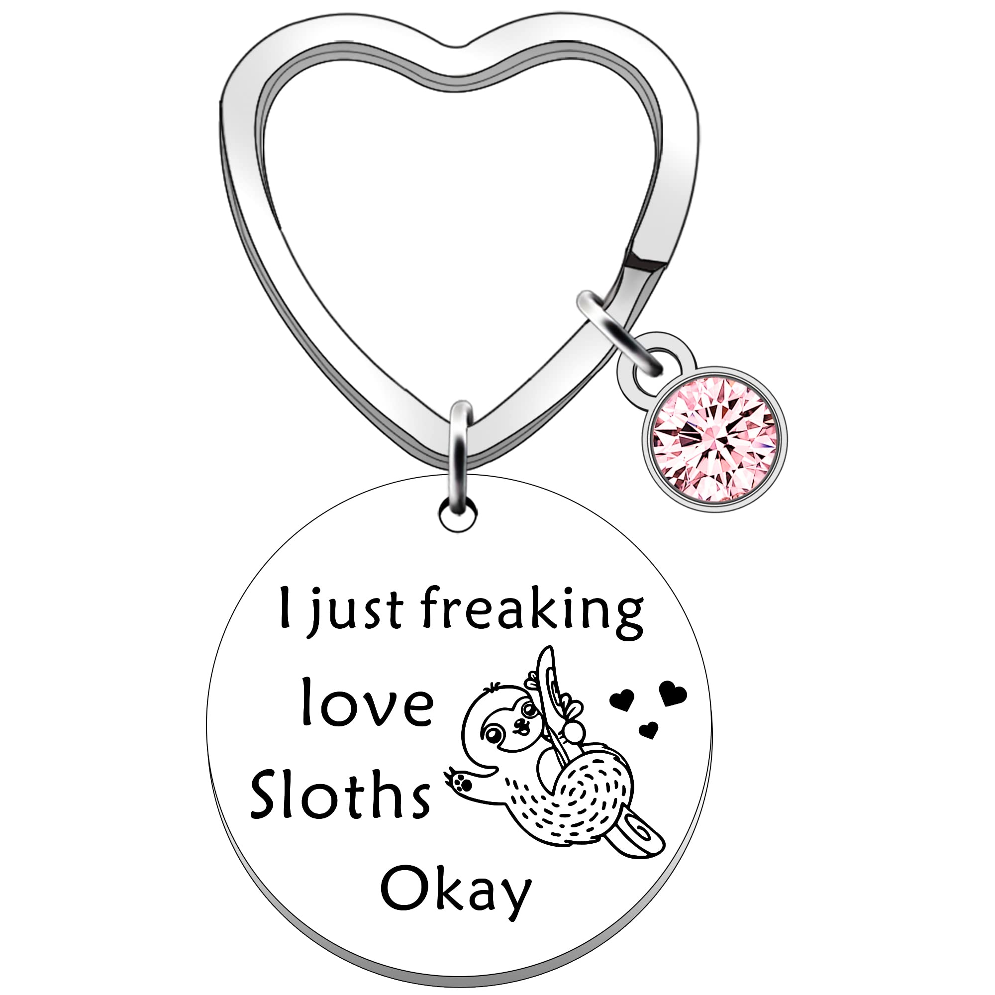 SDOFY Sloth Gifts for Women & Girls - Sloth Lover Keyring