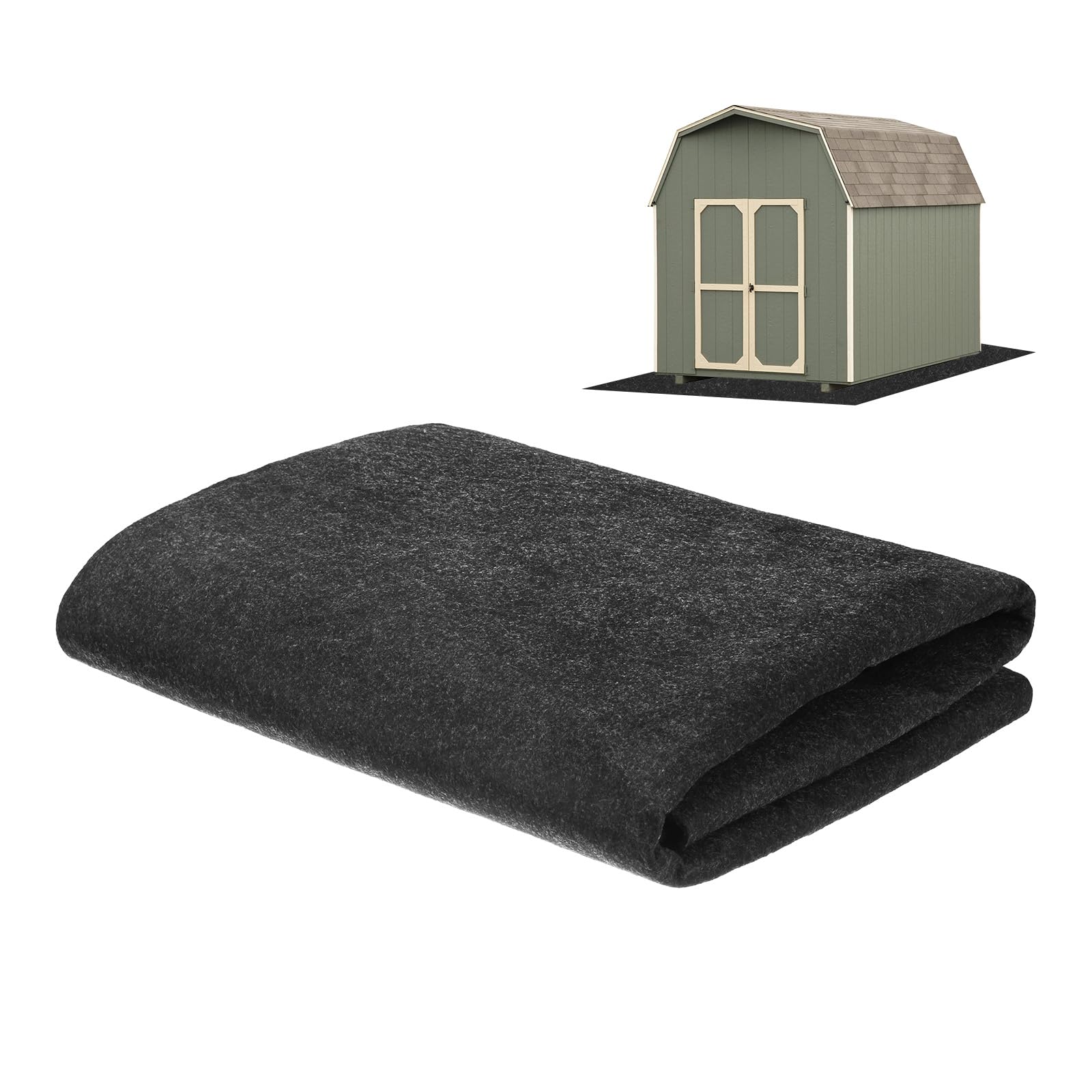 M METERXITY Outdoor Storage Shed Mat, 3x4.2 FT Waterproof Small Shed Flooring Mat for Patio Furniture Floor Protecting from Wear/Liquid/Dust/Oil, Non-Slip Carport Pad [Grey]