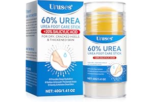 Uruses Urea Cream 60% plus Salicylic Acid 2% Urea Foot Care Stick, Foot Cream for Foot Callus Remover, Feet Moisturizer Stick for Dry Cracked Heels, Hands, Knees, Hydrating Heel Balm, Easy To Use