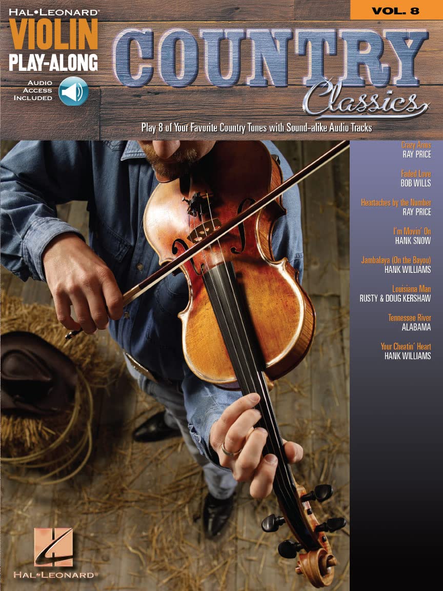 Violin Play-Along Volume 8 Country Classics Vln Book/Cd (Hal Leonard Violin Play Along)