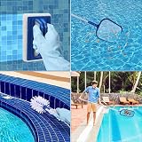 LATERN 150cm Hot Tub Cleaning Kit Telescopic Pole Fine Mesh Skimmer Brush Set view 7