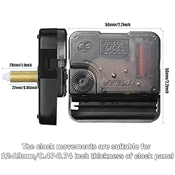 4 Pieces Clock Movement Replacement Clock