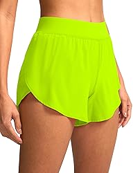 Soothfeel High Waisted Athletic Running Shorts for