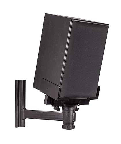 Mount-It! Speaker Wall Mount, Universal Side Clamping Bookshelf