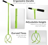 DIVCHI Twist Tiller Manual Garden Claw Cultivator with Removable Big Claw view 4