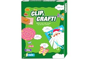 HAOWWLAI Toddler Scissor Skills Activity Book, Fun Arts and Crafts for Kids 4-6, Preschool Learning Toys Fine Motor Skill Cutting Art kit, 2 Safety Scissors, Birthday Gifts for Girls & Boys Ages 3, 4, 5, 6, 7