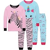 Dolphin&Fish Boys and Girls Soft Pajamas 100% Cotton Toddler Pjs Long Sleeve Kid Sleepwear Sets