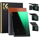 K&amp;F CONCEPT 4" x 5.65" Square ND16 Filter Compatible with Matte Box | Ultra-Slim Optical Glass Square Cinema Neutral Density Filter with 28-Multi Coated for Matte Box-FM701