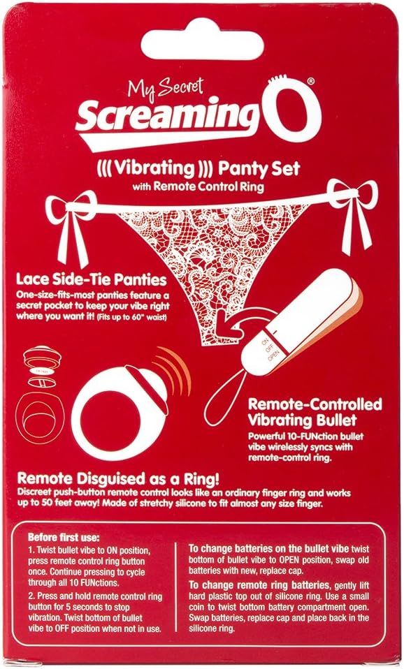 Screaming O Red My Secret Vibrating Panty Set including Remote Control Ring - Image 4