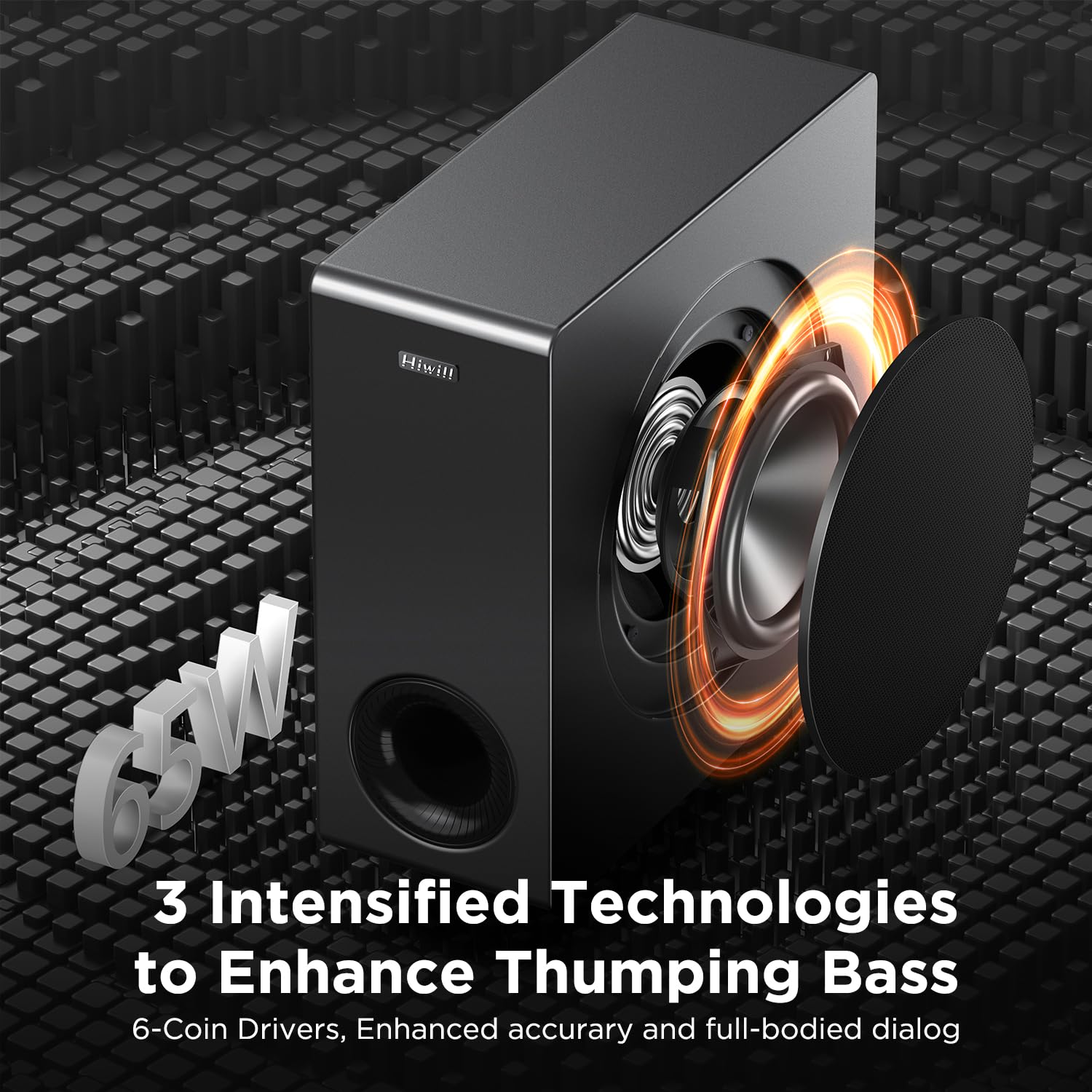 Soundbar ULTIMEA 4.1ch Con Dolby Atmos E Subwoofer - 280W Per TV - Foto 13