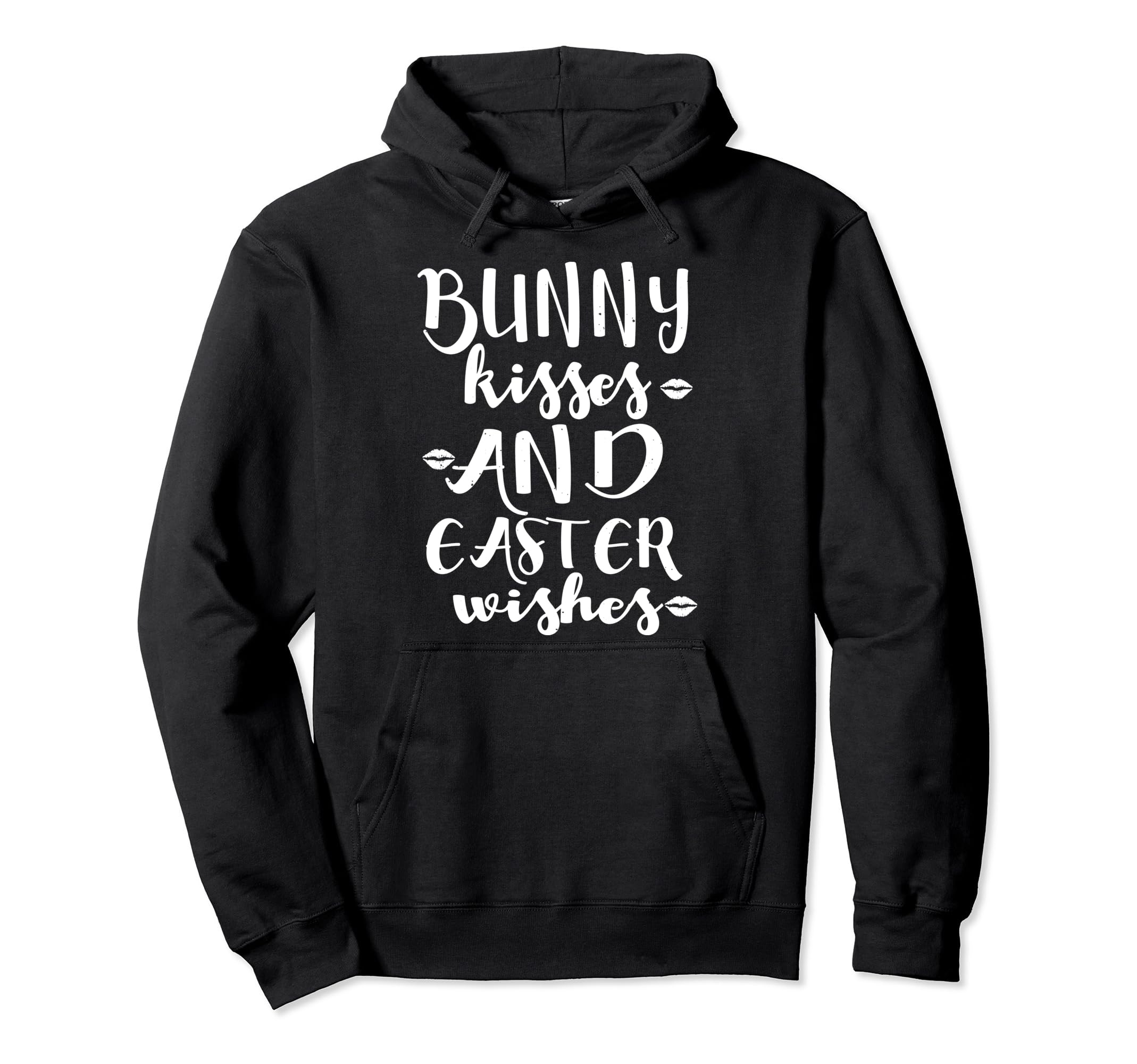 Bunny Kisses And Easter Wishes - Easter Funny Pullover Hoodie