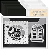 20 PCS 9.4 x 7 Inch Large Die Cut Storage Envelopes with 0.7 mm Thick Magnetic Sheets for Die Storage, Clear Die Storage Pockets and Magnet
